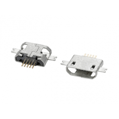 MICRO-5P-MICRO-5P two-leg SMD sinking plate 1,6 flat mouth