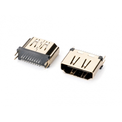 HDMI 180 degree splint type, gold-plated shell